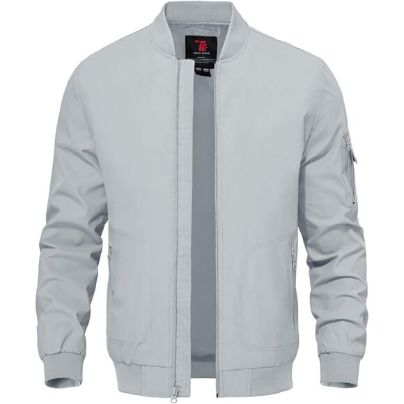 Other - Men's Stylish Casual Lightweight  A1-Light Blue Golf Varsity Bomber Jackets